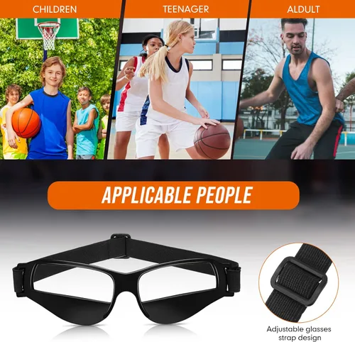 Miniatura 5 de Weewooday Paquete de 12 gafas de baloncesto ajustables para entrenamiento deportivo, ayuda para entrenamiento de equipo, equipo de baloncesto