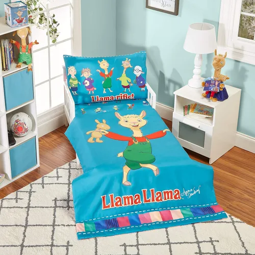 Miniatura 17 de EVERYDAY KIDS Juego de ropa de cama de 4 piezas para niños pequeños – Aventuras del espacio exterior – Incluye edredón, sábana encimera, sábana