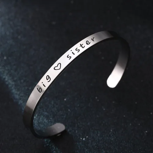 Miniatura 5 de BESPMOSP Big Sis Middle Sis Little Sis Sister - Pulsera para mujer y niña