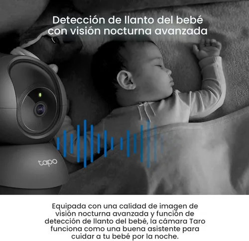 Miniatura 5 de Tapo TP-Link - Cámara de seguridad interior Pan/Tilt de 2K para monitor de bebé, cámara para mascotas, detección y seguimiento de movimiento, audio
