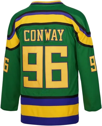Miniatura 3 de Camiseta Mighty Ducks #33 Goldberg #66 Bombay #96 Conway #99 Banks Jersey, camiseta de hockey sobre hielo para hombre, S-XXXL