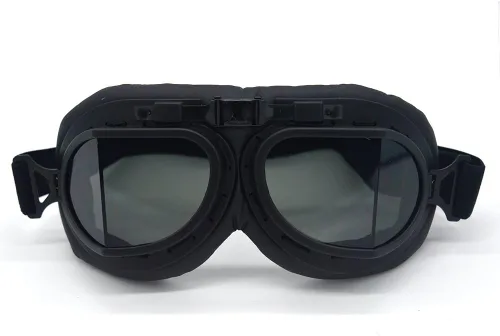 Gafas Vintage para Motocicleta Antivaho y Antiimpacto Protección UV Gafas de Aviador Piloto, Adulto Carreras Voladores Equitación Arena y Polvo