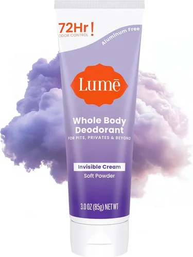 Miniatura 13 de Lume Desodorante para todo el cuerpo - Tubo de crema invisible - Control de olor durante 72 horas - Sin aluminio, sin bicarbonato de sodio, seguro