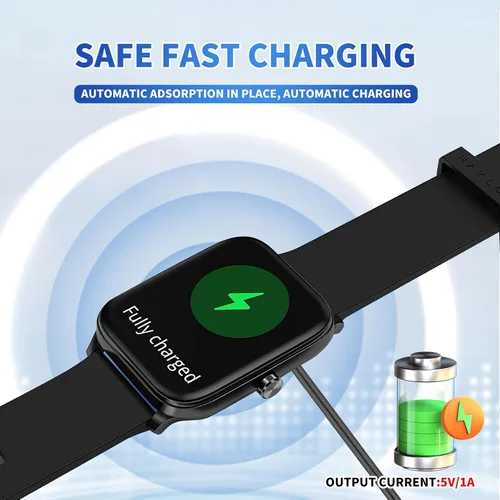 Miniatura 5 de Cable cargador de reloj inteligente, accesorios magnéticos para SmartWatch, cable de carga de 2 pines, espacio entre pines de contacto del cargador