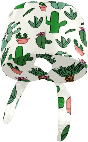 Miniatura 2 de MUKJHOI Gorras de trabajo ajustables con estampado colorido y lazo para la parte trasera, sombreros con botones