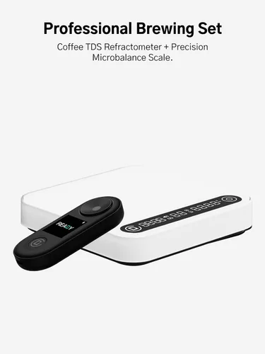 Miniatura 2 de Sistema de Control de Elaboración de Café – Refractómetro TDS de Café y Báscula Digital con Temporizador, Precisión de 0.02%, Resolución de 0.1g