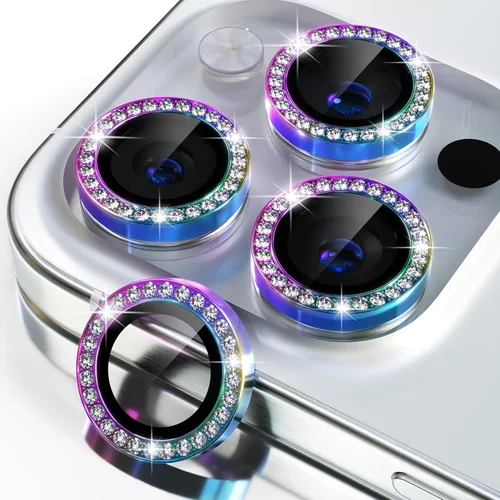 Miniatura 29 de Misea Compatible con iPhone 17 Pro/iPhone 17 Pro Max Protector de Lente de Cámara Brillante, Vidrio Templado 9H Cubierta de Cámara Protector