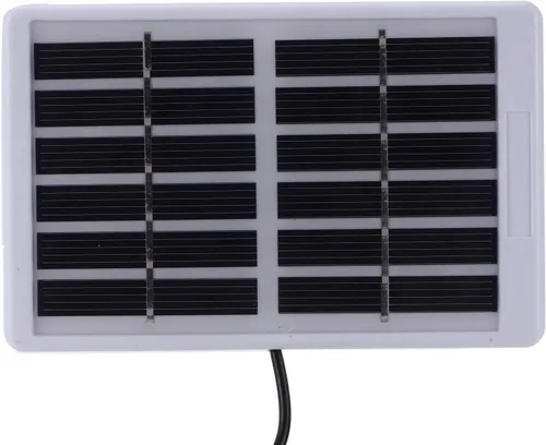 Miniatura 8 de TOPINCN Mini panel solar de 1.2W 6V, cargador solar USB con puerto micro USB, silicio policristalino, alta eficiencia, negro