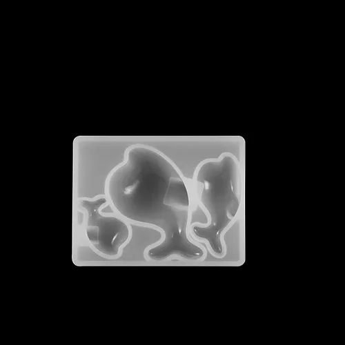 Miniatura 12 de Molde de silicona de resina hecha a mano con forma de pata, de oso de delfín, corazón, luna, estrella, para hacer joyas, suministros de moldes
