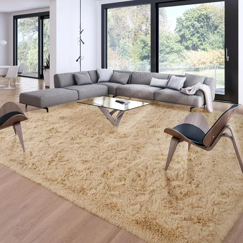Miniatura 151 de Merelax Alfombra Moderna Suave y Esponjosa Shaggy para Dormitorio Sala de Estar Decoración de Sillas Pequeñas Alfombras Tapetes para Pies Piso, Verde