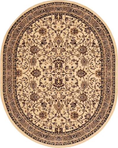 Miniatura 319 de Unique Loom Colección Sialk Hill - Alfombra de área Washington (3 pies 3 pulgadas x 5 pies 3 pulgadas, rectángulo, burdeos/crema)