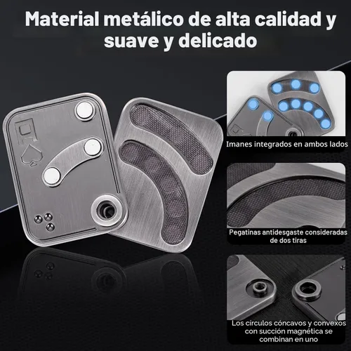 Miniatura 5 de Deslizador de Dedos, Carta de Póker de Metal, Clicker de Dedos, Juguetes de Dedos para Adultos, Alivian el Estrés, la Ansiedad, el TDAH, Regalo