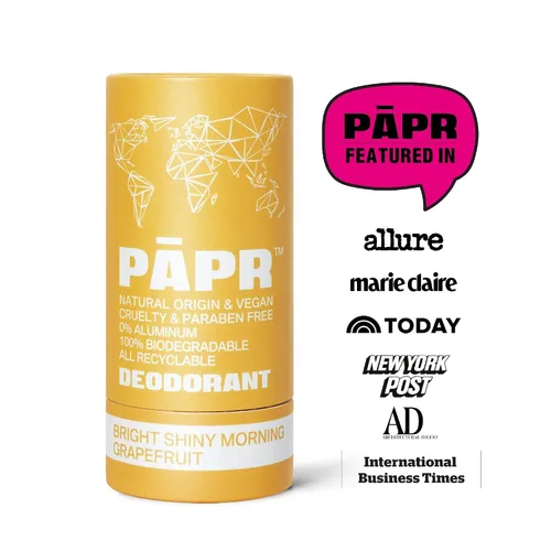 Miniatura 7 de PAPR-Desodorante natural en embalaje de papel sostenible sin residuos, desodorante vegano para hombres y mujeres, sin fragancia artificial, aluminio