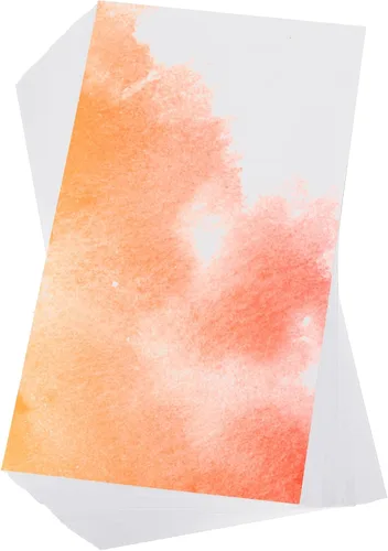 Miniatura 8 de PATIKIL 100 piezas de papel de acuarela de algodón puro de 140 lb/300 GSM, papel de pintura para colorear de agua, pintura de arte, acuarela