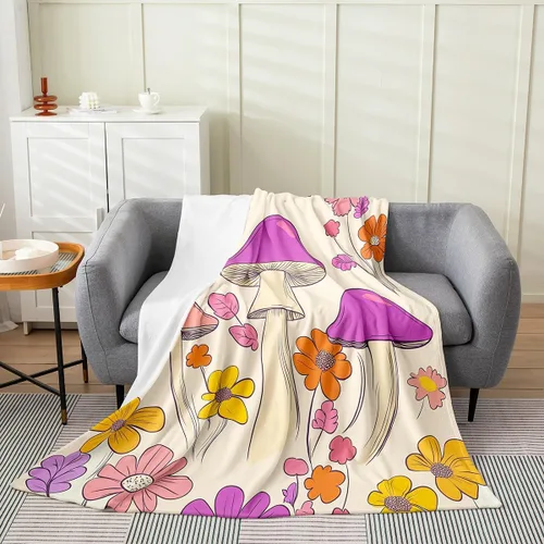 Miniatura 12 de Erosebridal Roses Throw Blanket 40x50 Inch Sofa Bed Couch Decor,Oil Painting Rose Fleece Blanket,Spring Natural Theme Flannel Blankets Luxury