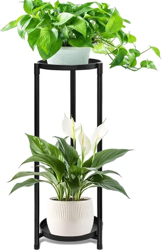 Miniatura 8 de Soporte alto para plantas de 8 niveles para interiores, soportes escalonados para plantas al aire libre para múltiples plantas, soporte plegable