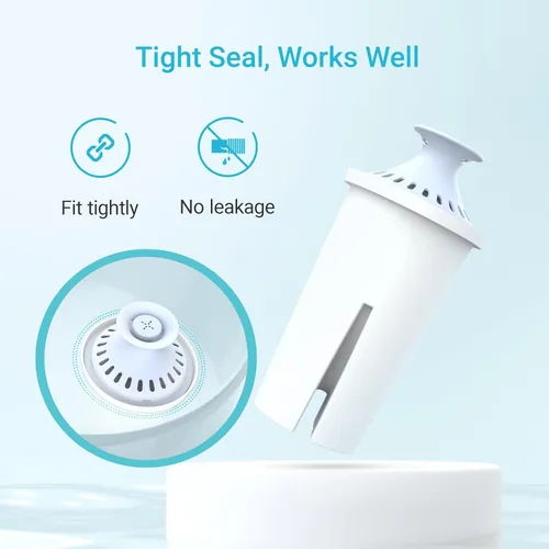 Miniatura 5 de AQUA CREST Filtro de agua alcalina, diseñado para jarras y dispensadores Brita®, para uso diario, UltraMax, Metro+, XL y más, certificado NSF, 2