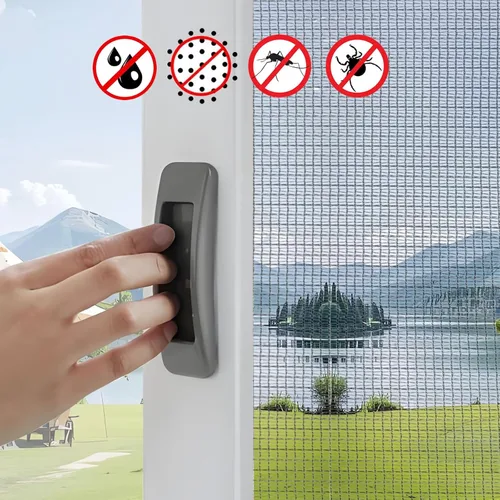 Miniatura 4 de Rollo de malla de pantalla de ventana a prueba de polvo y polen de alta densidad utilizado para reemplazar pantallas de ventanas y puertas