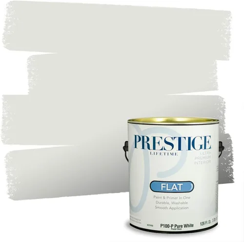 Miniatura 199 de PRESTIGE Paints - Pintura interior e imprimación en uno, 1 galón, cáscara de huevo, pimienta envejecida