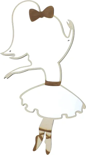 TOYANDONA Espejo vintage pegatinas de madera apliques decoración para niños decoración del hogar espejo de pared de acento espejo de seguridad