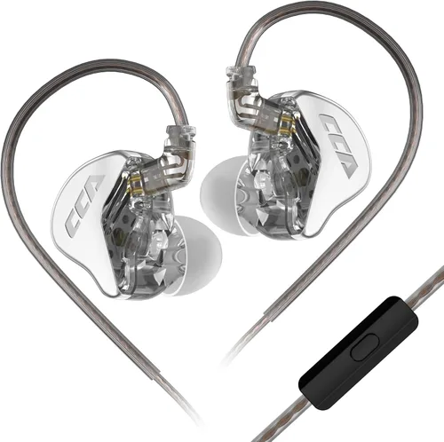 Miniatura 11 de Monitor intrauditivo CCA CRA - Auriculares IEM con controlador dinámico de diafragma ultrafino, auriculares con graves con cable extraíble de 2