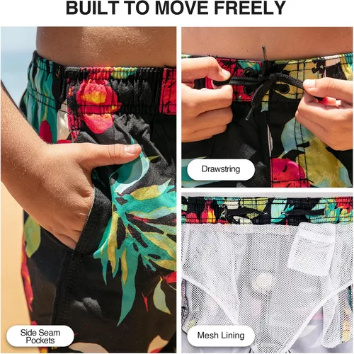Miniatura 12 de Kanu Surf Traje de baño Yolo de secado rápido UPF 50+ para niños