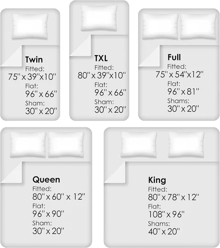 Miniatura 2 de Lavish Home - Juego de sábanas de microfibra cepillada, 3 piezas, sábanas bajeras y encimeras, 1 funda de almohada, resistente a las arrugas