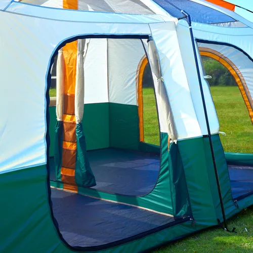 Miniatura 12 de KTT Extra Large Tent 6-10-12-14 Person(Style-B),Family Cabin Tents,2 Rooms,3 Doors and 3 Windows with Mesh,Straight Wall,Waterproof,Double Layer,Big