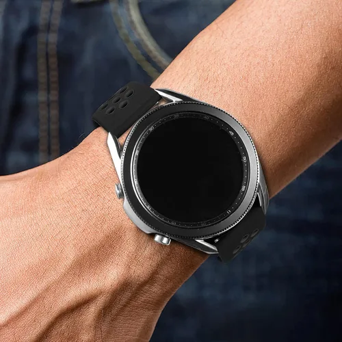 Miniatura 6 de Easuny Correa deportiva compatible con Galaxy Watch 3 de 1.772 pulgadas/Galaxy Watch 1.812 pulgadas, correa de reloj Gear S3 Frontier, 0.866 Negro