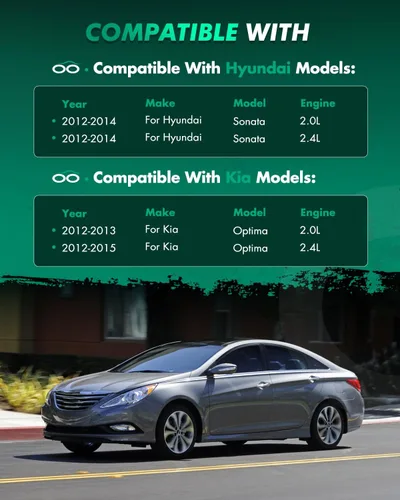 Miniatura 2 de SCITOO 2 unidades de montajes de puntal completos rápidos delanteros y amortiguadores para 2012-2014 para Hyundai Sonata 2012-2015 para Kia Optima