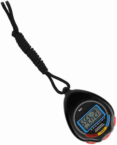 Drfeify Cronómetro profesional multifuncional con temporizador deportivo para carreras, amplio uso en gimnasia, con material superior