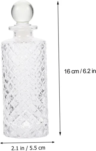 Miniatura 2 de DECHOUS 3 unids de escritorio difusor de vidrio botellas 5.1 fl oz difusores de aceite recargables para habitación aromaterapia conjunto