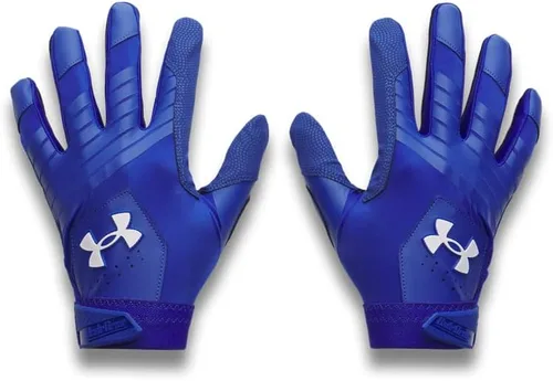 Miniatura 39 de Under Armour Guantes de béisbol Clean Up para hombre (100) blanco / plata metálica / plata metálica