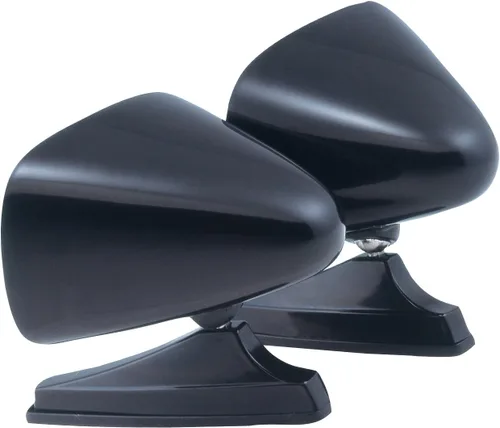 K Source Paquete doble de espejo deportivo dual universal – lado del conductor y del pasajero, 5 7/8" x 3 7/8", acabado negro, fácil instalación,