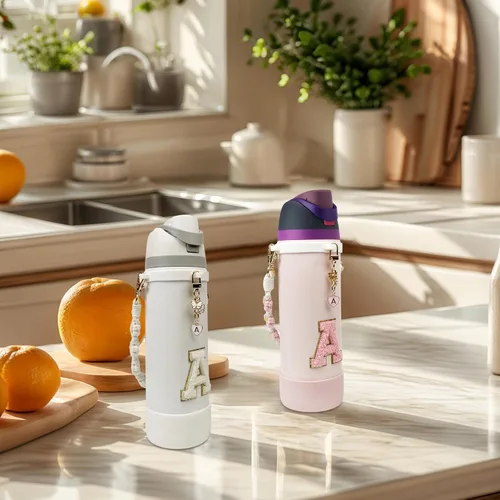Miniatura 6 de Lindo juego de dijes de letras compatible con botella de agua Owala de 24 oz, 32 oz, 40 oz, Owala Kids, vaso térmico de café Owala, Owala FreeSip