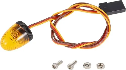 Miniatura 2 de Paquete de 2 luces LED circulares ultra brillantes de policía, lámpara estroboscópica giratoria y alarmante, 5 modos, compatible con 1/8 1/10 1/14