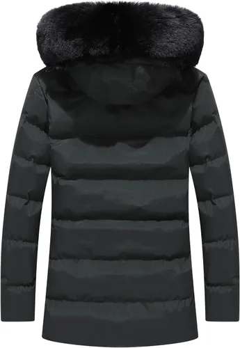 Miniatura 2 de MOERDENG Men's Winter Snow Coat Water-Resistant Down Parka Warm Puffer Jacket with Detachable Hood