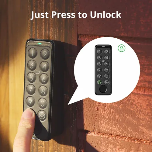 Miniatura 3 de SwitchBot Smart Keypad Touch para SwitchBot Lock, Entrada sin llaves con huella dactilar para el hogar, IP65 a prueba de agua, admite contraseñas