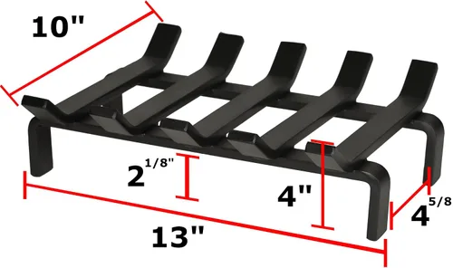 Miniatura 2 de SteelFreak Rejilla de acero resistente de 13 x 10 pulgadas para estufa de leña y chimenea, fabricada en los Estados Unidos