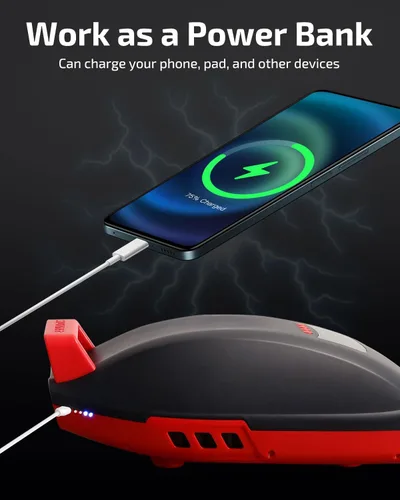 Miniatura 6 de Bomba de tabla de remo Swonder Seawolf con batería de 9000mAh, bomba de aire eléctrica SUP de 20 PSI 2 veces más rápida con cilindros duales, doble