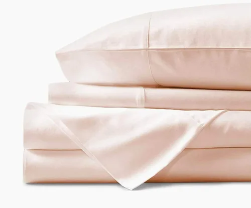 Miniatura 24 de Juego de cama de 4 piezas, 100% algodón, 1000 hilos, funda de edredón, fundas de almohada y sábana bajera ajustable con bolsillo extra profundo