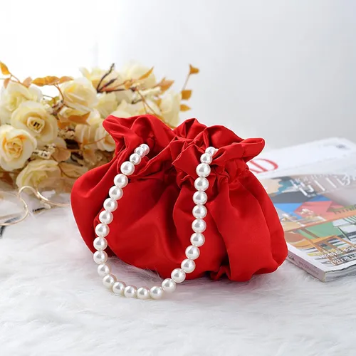 Miniatura 4 de LAKSMI Mini bolso de cubo con cadena de perlas