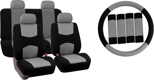Miniatura 15 de Fundas para asiento FH GROUP FH-FB050102 planas, para la mayoría de los autos, camiones, furgonetas o camionetas, Beige-FH2033