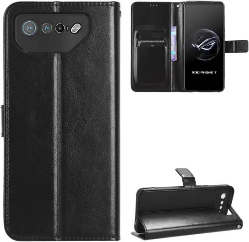 Miniatura 8 de Funda para Boost Mobile Celero 5G + Funda de piel con tapa para Boost Mobile Celero 5G Plus, color negro