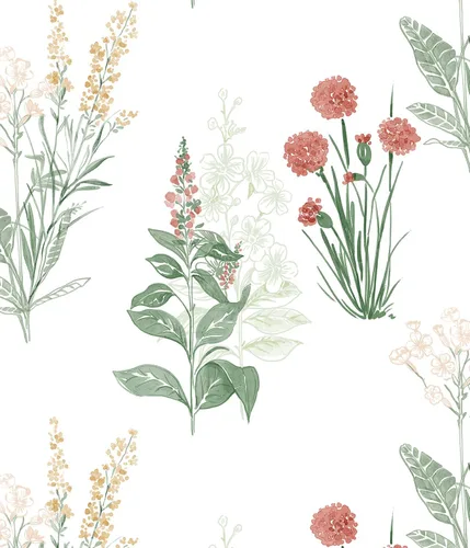 Orainege Papel tapiz floral para despegar y pegar, papel de contacto bohemio de 16.9 x 118.1 pulgadas, papel de pared autoadhesivo extraíble para