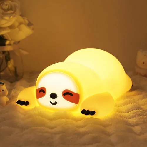 Miniatura 15 de CoolGift Mart Regalos de Tenis, Linda Luz Nocturna de Silicona con Pelota de Tenis, Control Táctil y Temporizador, Adecuada para Lactancia Lectura