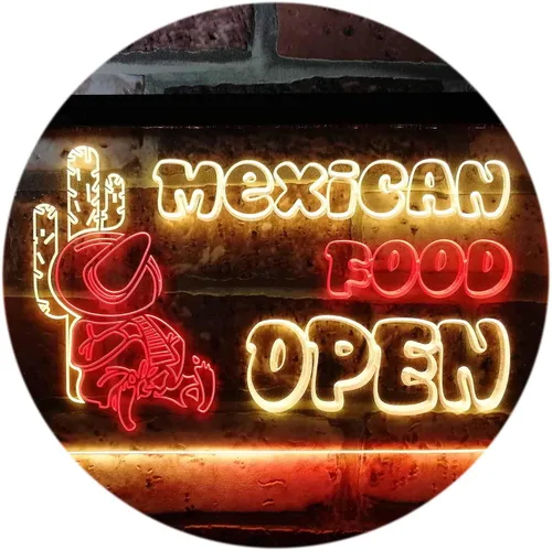 Miniatura 14 de ADVPRO Letrero de neón LED de doble color, barra de cactus de comida mexicana, azul y rojo, 12 x 8.5 pulgadas st6s32-i0101-br