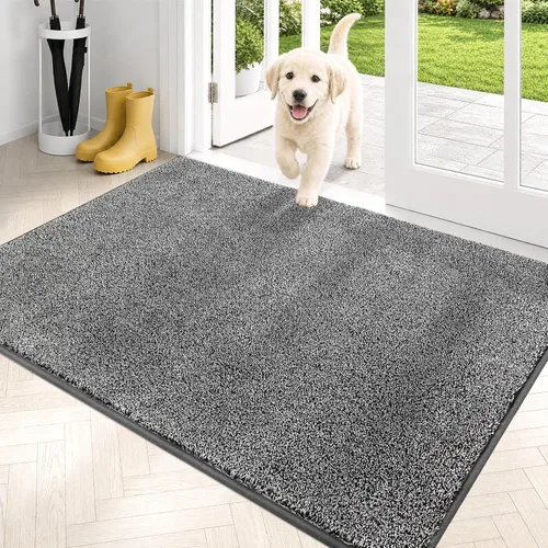Miniatura 54 de PURRUGS Alfombra de área de fácil cuidado de 4 x 6 pies, antideslizante, lavable a máquina, tapete para puerta de perro, resistente a las manchas