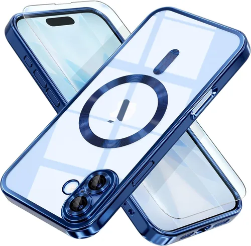 Miniatura 108 de Misea Funda magnética para iPhone 14 compatible con MagSafe [nunca amarillenta] [protección contra caídas de grado militar] protector completo