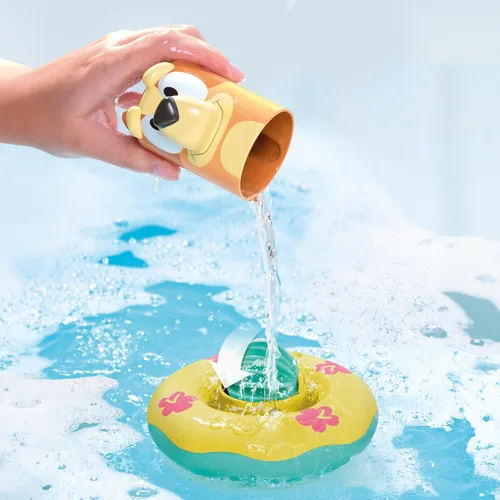 Miniatura 2 de TOMY Toomies Splash & Float Bingo and Bluey Water Toys - Juego de baño y piscina 2 en 1 para niños pequeños con tazas de verter y ruedas de agua, a